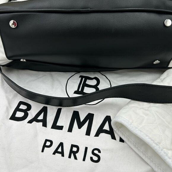 SOLD!!!!!!!!!!     Women’s Balmain logo, print diaper bag made in Italy - Picture 4 of 10